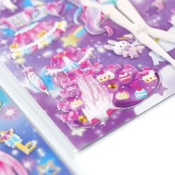 Puffy Glitter Princess Stickers