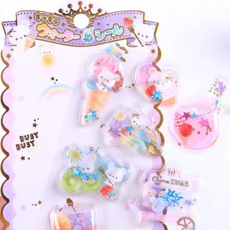 Puffy Glitter Stickers