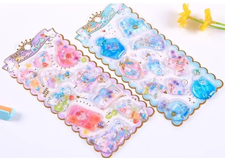 Puffy Glitter Stickers