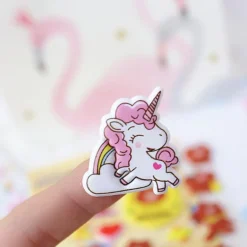 Puffy Unicorn Stickers