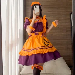 Pumpkin Queen Maid Cosplay Dress