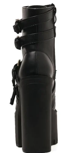 Punk Rock Buckle Boots