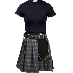 Punk Rock Pleated Skirt