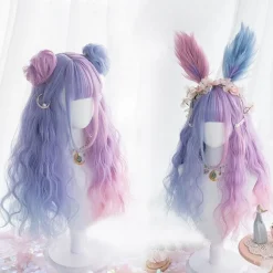 Purple Bunny Ear Cosplay Wig
