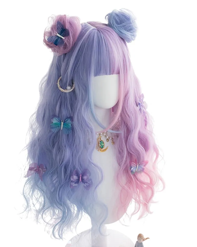 Purple Bunny Ear Cosplay Wig