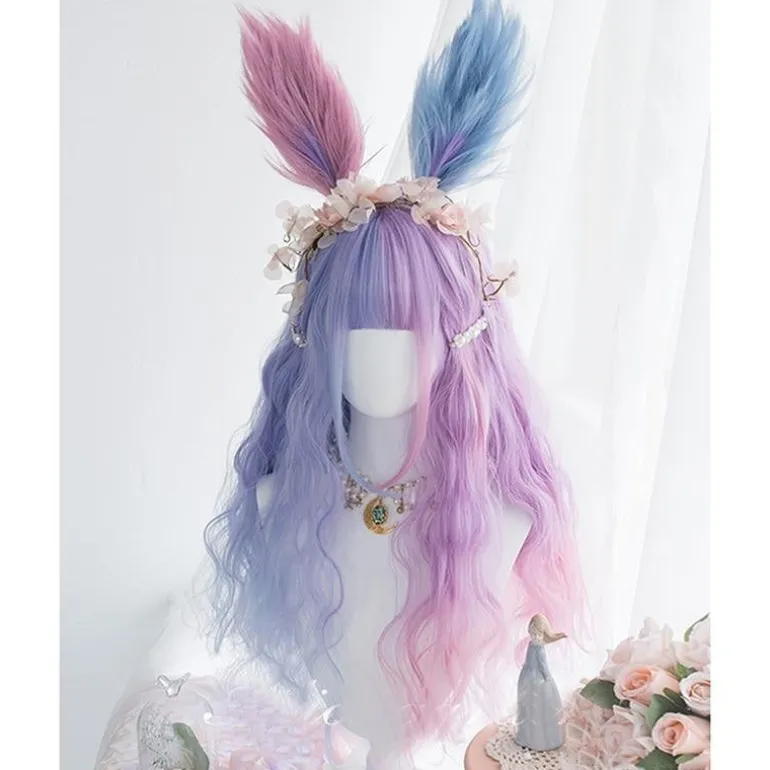 Purple Bunny Ear Cosplay Wig