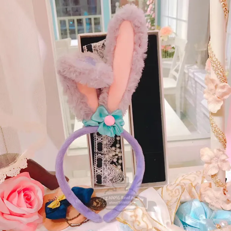 Purple Bunny Ear Headband
