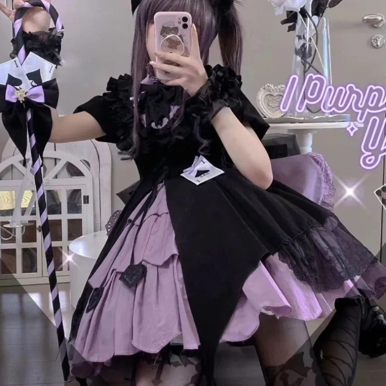 Purple Spade Cosplay Dress