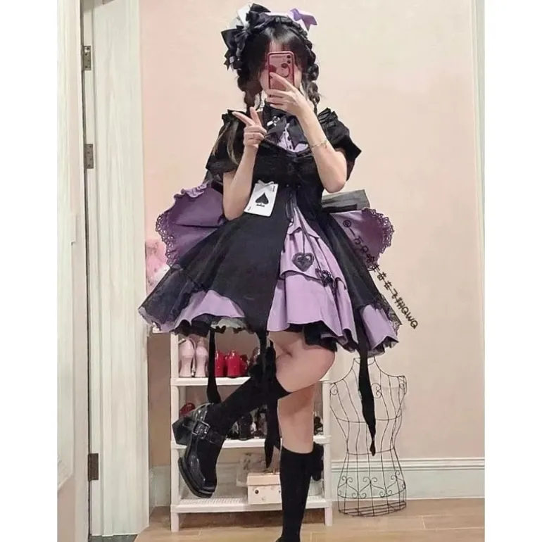 Purple Spade Cosplay Dress