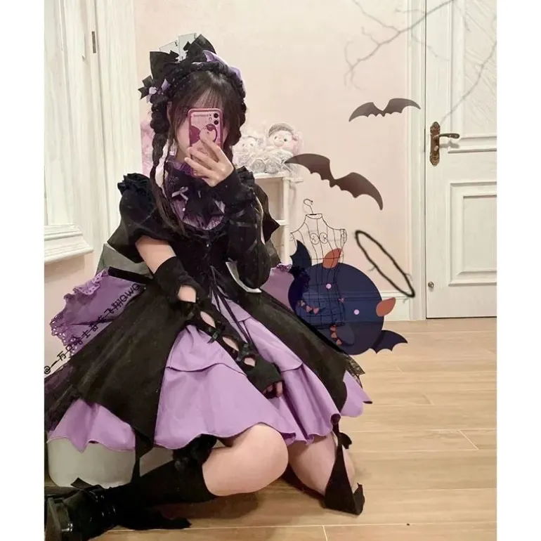 Purple Spade Cosplay Dress