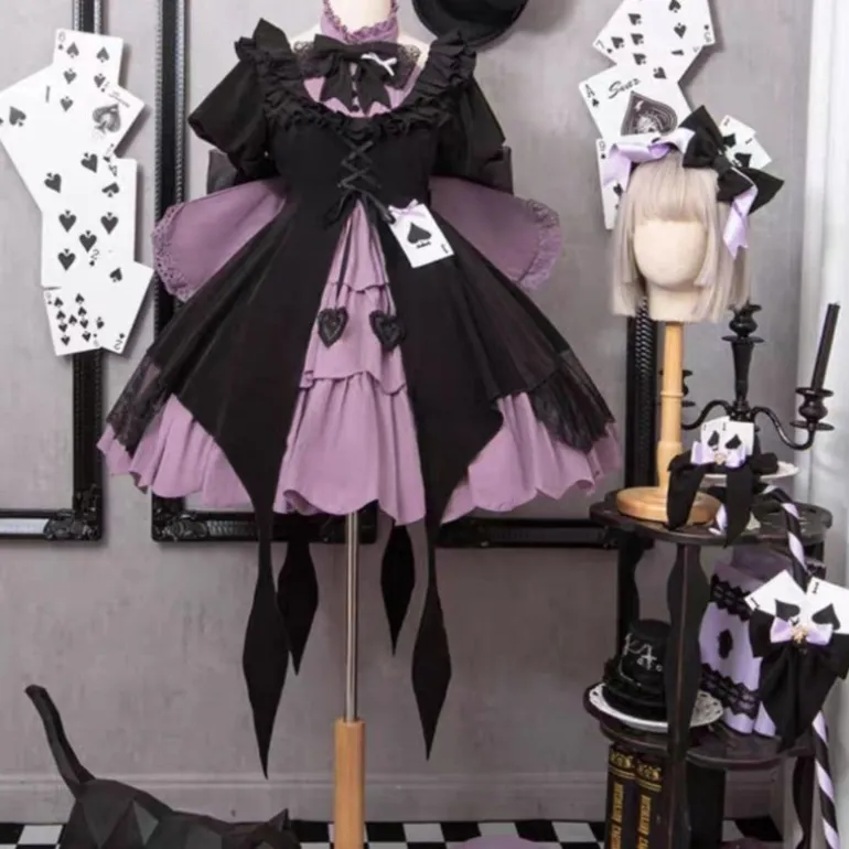 Purple Spade Cosplay Dress