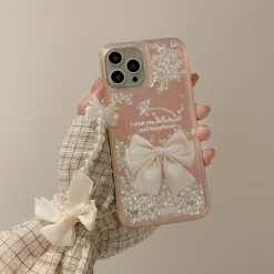 Quicksand Ribbon iPhone Case and Lanyard