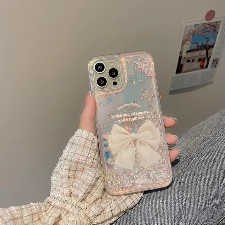 Quicksand Ribbon iPhone Case and Lanyard