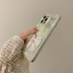 Quicksand Ribbon iPhone Case and Lanyard