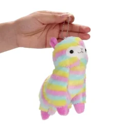 Rainbow Alpaca Keychain