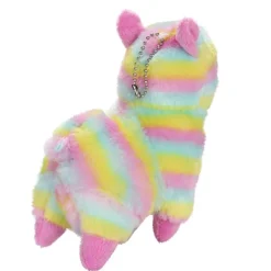 Rainbow Alpaca Keychain