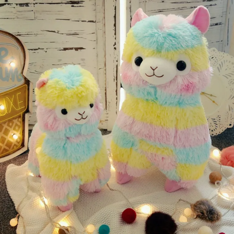 Rainbow Alpaca Plush