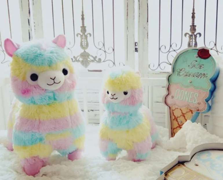 Rainbow Alpaca Plush