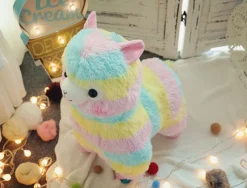 Rainbow Alpaca Plush
