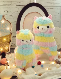 Rainbow Alpaca Plush