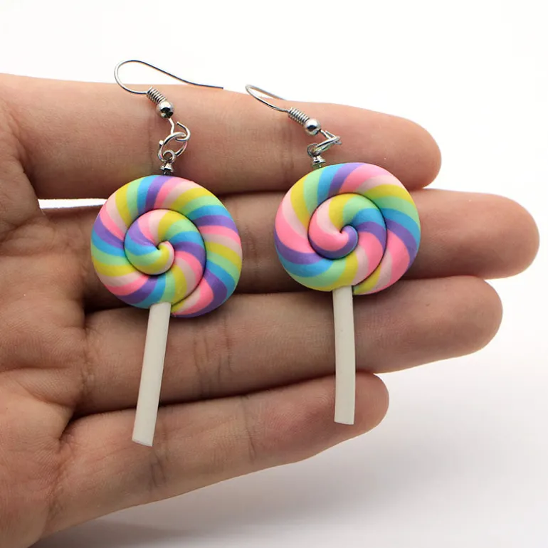 Rainbow Lollipop Earrings