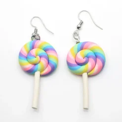 Rainbow Lollipop Earrings
