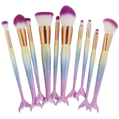 Rainbow Mermaid Makeup Brush Set