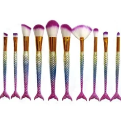Rainbow Mermaid Makeup Brush Set