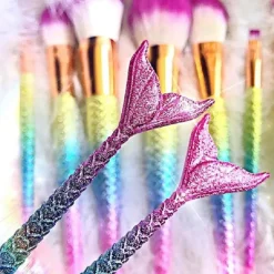 Rainbow Mermaid Makeup Brush Set