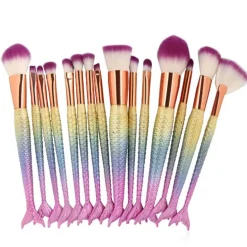 Rainbow Mermaid Makeup Brush Set