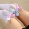 Rainbow Ribbon Thigh Highs