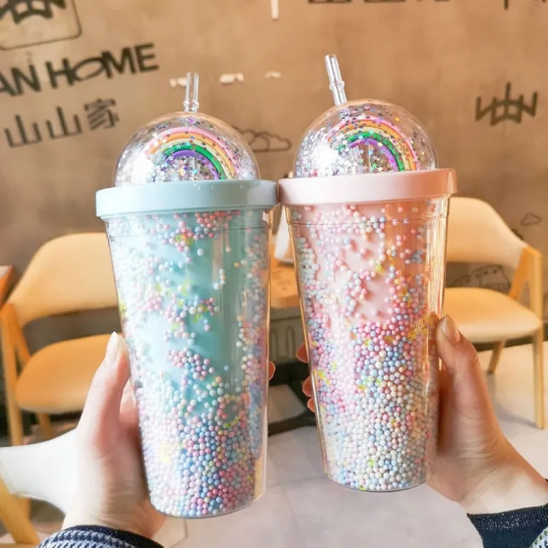 Rainbow Sprinkles Water Bottle