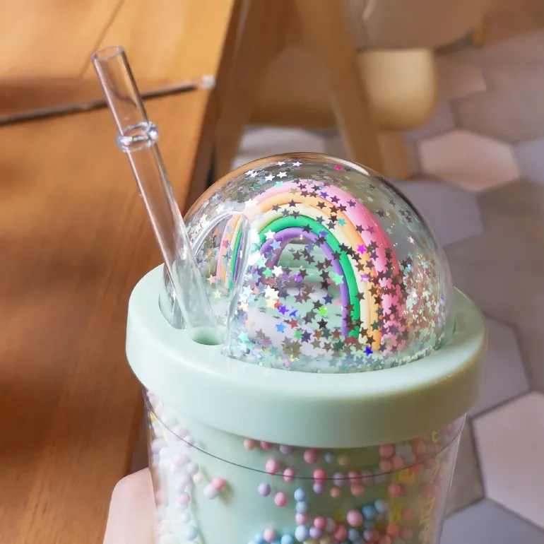 Rainbow Sprinkles Water Bottle