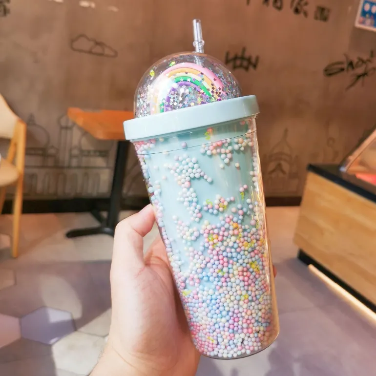 Rainbow Sprinkles Water Bottle