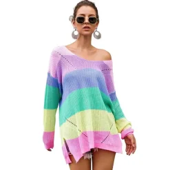 Rainbow Sweater Dress