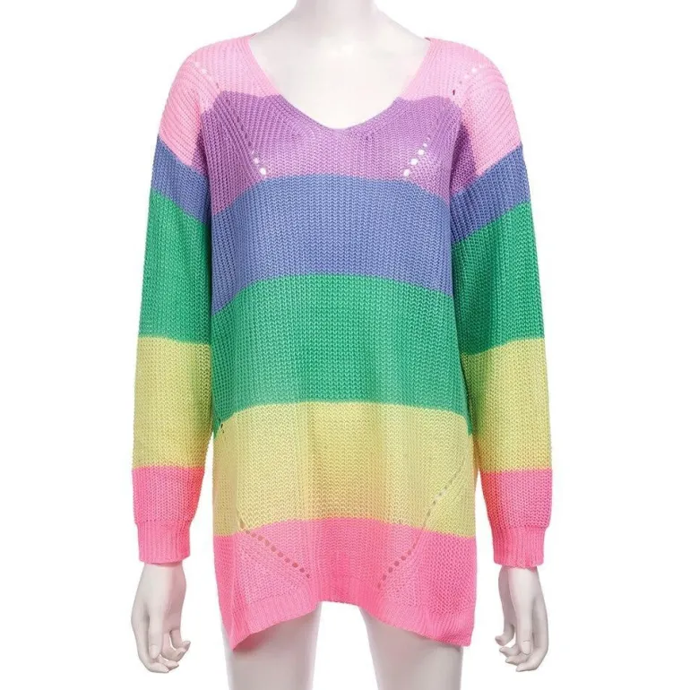Rainbow Sweater Dress