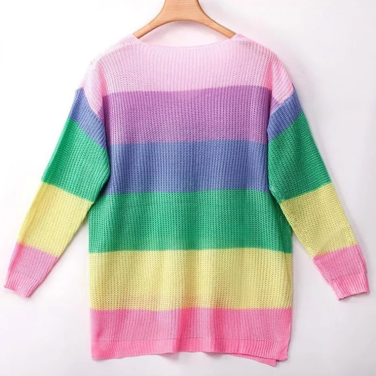 Rainbow Sweater Dress