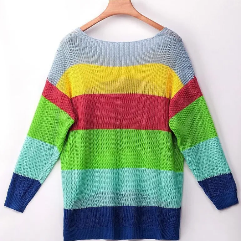 Rainbow Sweater Dress