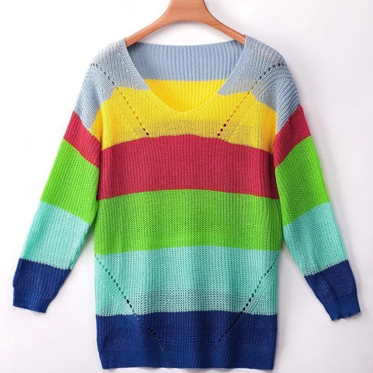 Rainbow Sweater Dress