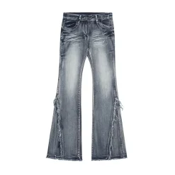 Raw Edge Oversized Low Rise Bell Bottoms
