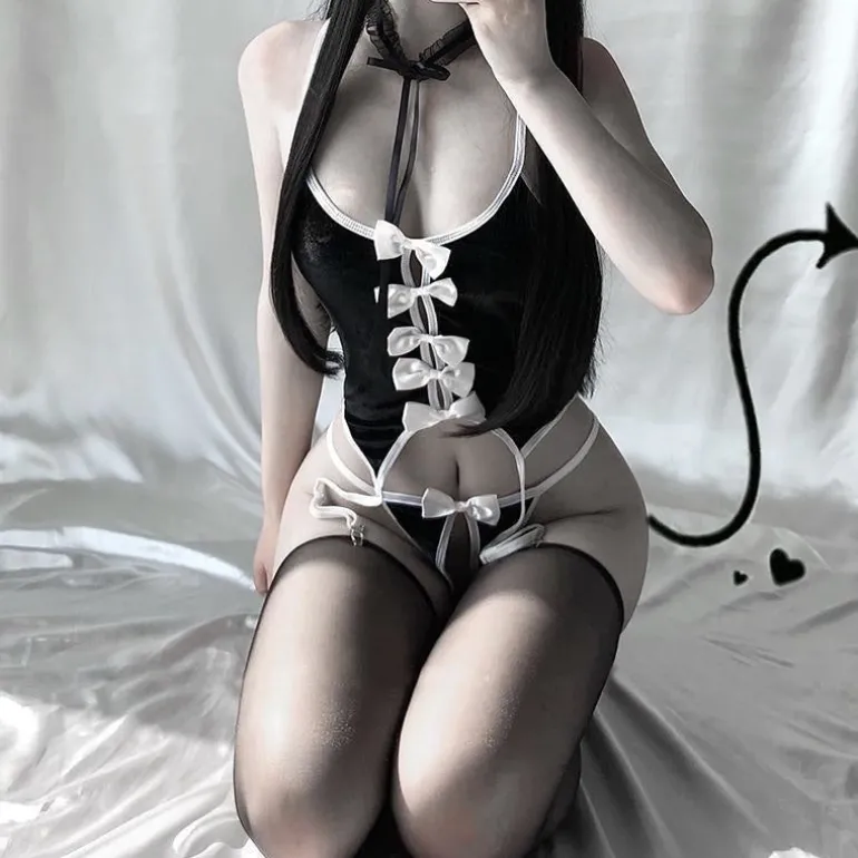 Red Ribbon Bunny Set