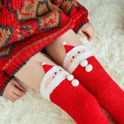 Red Santa Thigh Highs