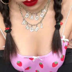 Rhinestone Daddy Necklace