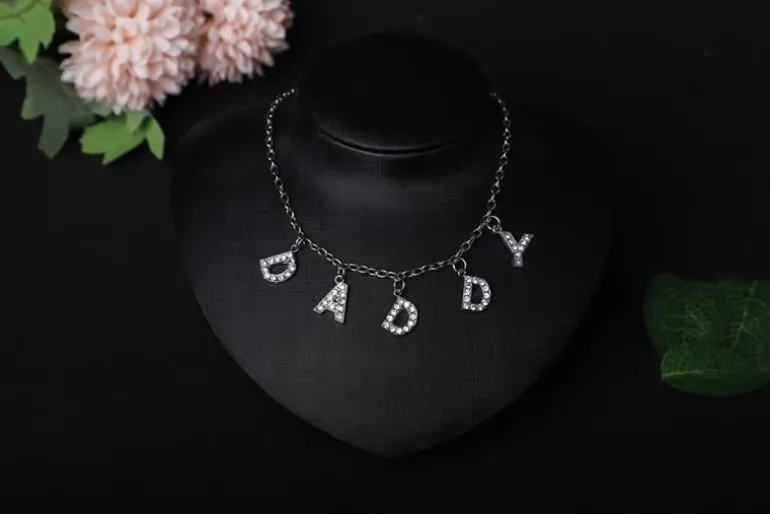 Rhinestone Daddy Necklace