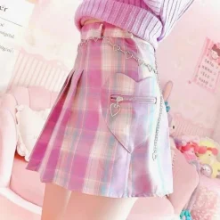 Rhinestone Heart Chain Belt