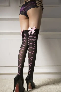 Ribbon Corset Stockings
