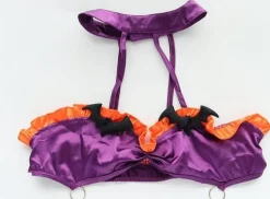 Ruffled Bat Halloween Monokini Set