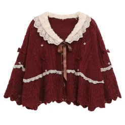Ruffled Doily Red Cape