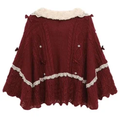 Ruffled Doily Red Cape