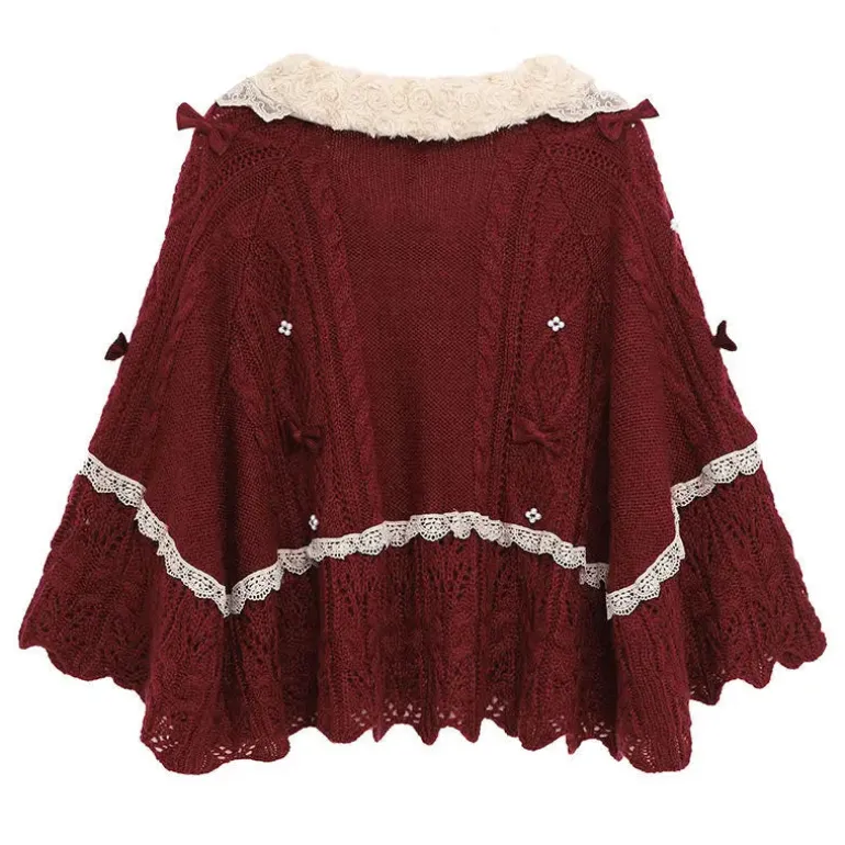 Ruffled Doily Red Cape